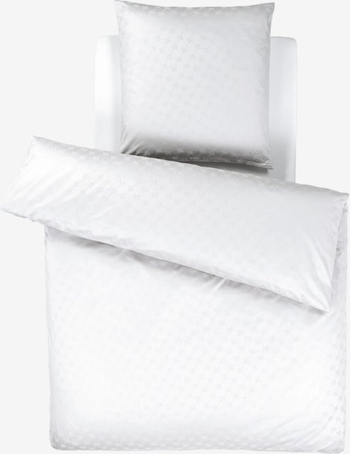 Joop Bettwäsche Mako-Satin aus Baumwolle mit floralem Design in Weiß - Bild 1