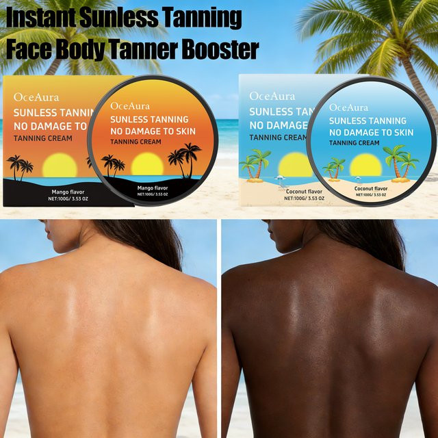 OceAura Selbstbräunungs-Körperlotion Kokosnuss/Mango, Unisex - Bild 1