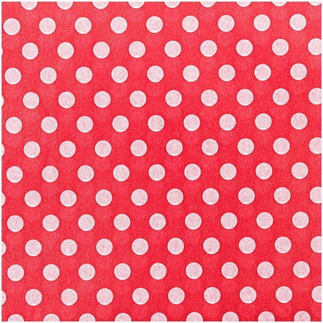 Rico Design Paper Poetry Seidenpapier rot-weiße Punkte, 5 Bogen, B: 50 cm, H: 70 cm - Bild 1