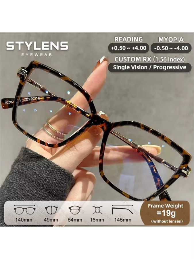 STYLENS Lesebrille, Eckig, Damen, Vollrand, Blaulichtfilter - Bild 4