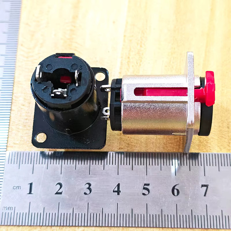 YuXi Stereo-Klinkenbuchse 6,35mm 1/4" TRS Einbau-Buchse für Gitarre und Mikrofon in Schwarz - Bild 2