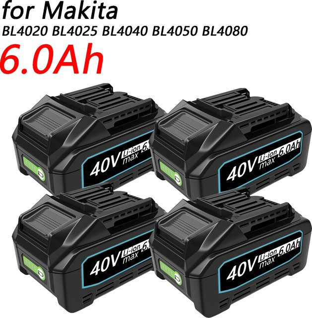 Makita XGT 40V Li-Ion Akku 6,0 Ah in Schwarz für elektrische Bohrer und Schrauber - Bild 1