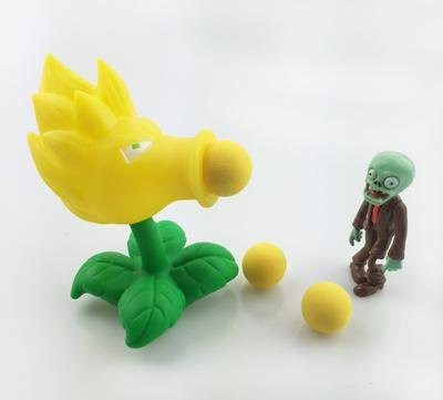 Yiran toy 1 Plants vs Zombies Erbsenschießer Actionfigur PVC - Bild 1