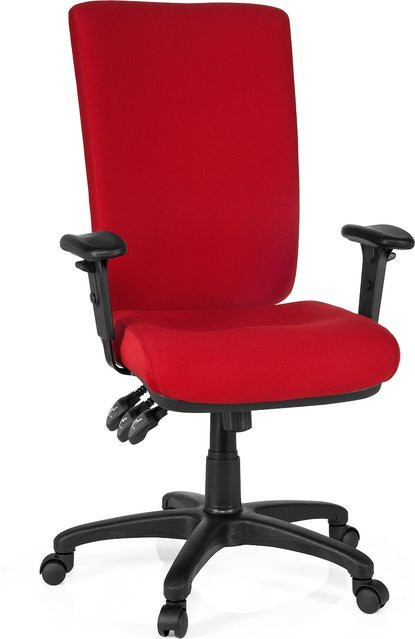 hjh OFFICE Profi Bürostuhl ZENIT HIGH aus Stoff mit Armlehnen und Höhenverstellung - Bild 1