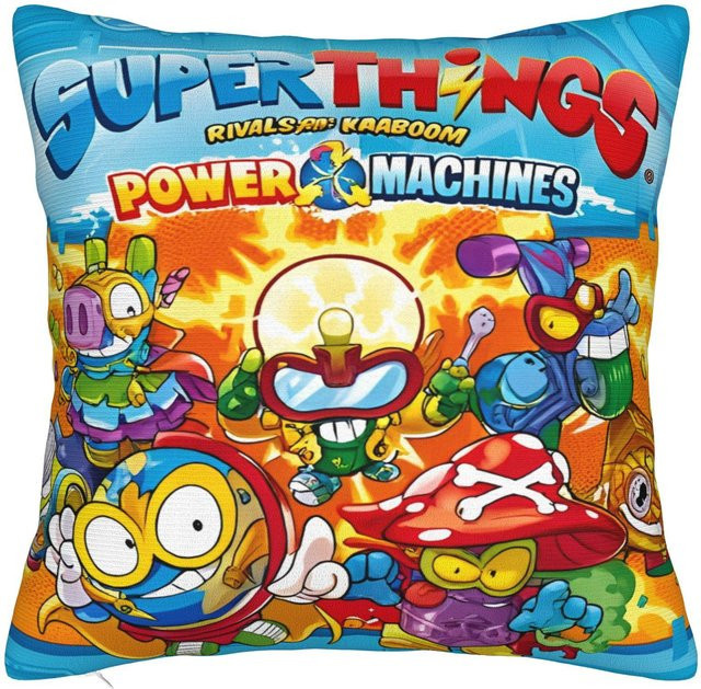 SuperThings Kazoom Power Quadratische Kissenbezüge aus Polyester, Mehrfarbig, B/H: 40 x 40 cm - Bild 1