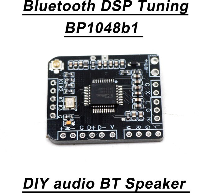 Dykbcells BP1048B1 Bluetooth DSP Tuning Audio Prozessor Board mit 40-Band EQ Stereo in Schwarz für Auto und Hi-Fi Lautsprecher Verstärker Upgrade - Bild 1