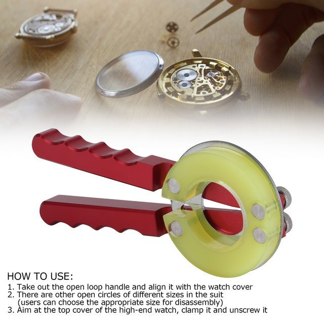 Qiilu Uhren Werkzeug Set, Lünettenöffner, Uhrmacher Reparatur Kit - Bild 1