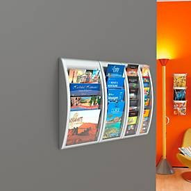 Paperflow Prospektwandhalter Quickfit für DIN A4 quer in Alufarben - Bild 2