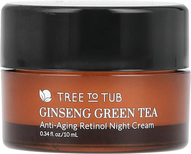 Tree To Tub Anti-Aging-Retinol-Nachtcreme, 10 ml, mit Retinol, Hyaluronsäure, Panthenol - Bild 1