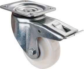 BS Schwerlastrolle L620.B15.127 aus Kunststoff in Silber - Bild 1