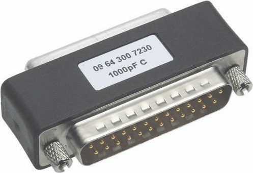 HARTING Filteradapter 09 64 300 7210 Schwarz - Bild 1