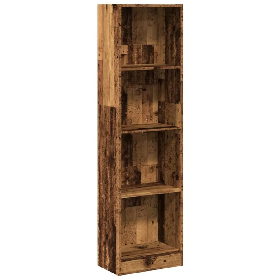 vidaXL Bücherregal in Altholz-Optik aus Holzwerkstoff, braun, B/T/H: 40 x 24 x 143 cm - Bild 2