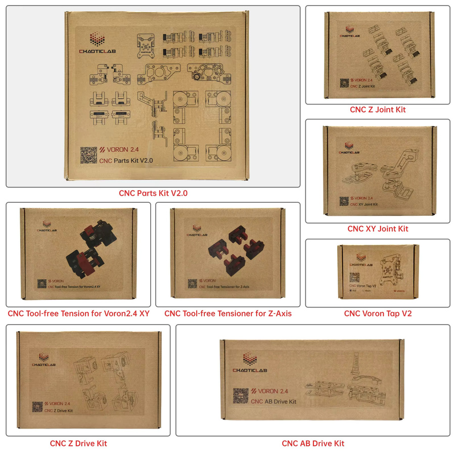 Chaoticlab Voron 2.4 CNC-Teilekit aus Aluminiumlegierung in Schwarz für FDM-3D-Drucker - Bild 3