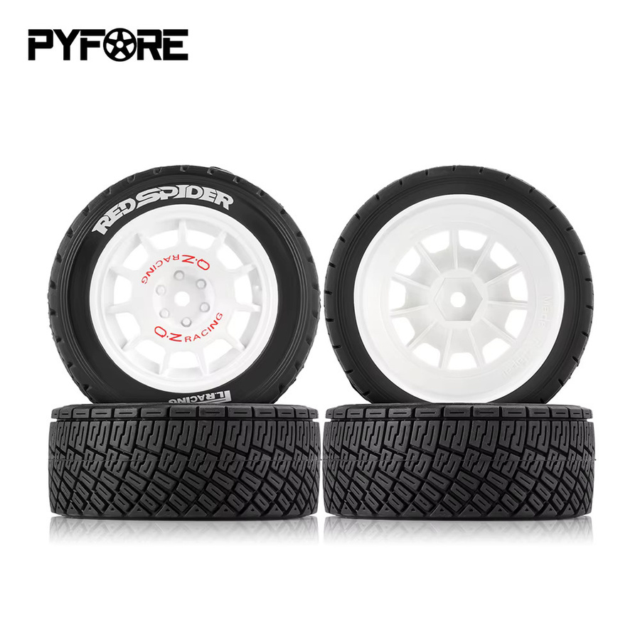 PYFORE Racing Reifen, 4-teiliges Set, 1:10 RC Modell Rallye Auto - Bild 3