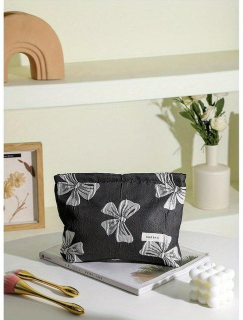 Love Home Garden Kosmetiktasche Damen, Schwarz, Canvas - Bild 1