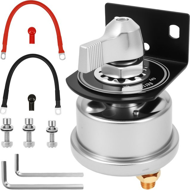 everso 200 A Batterietrennschalter 12–48 V mit Seitenpfosten-Montagehalterung für Auto, Boot, Wohnmobil und ATV - Bild 1