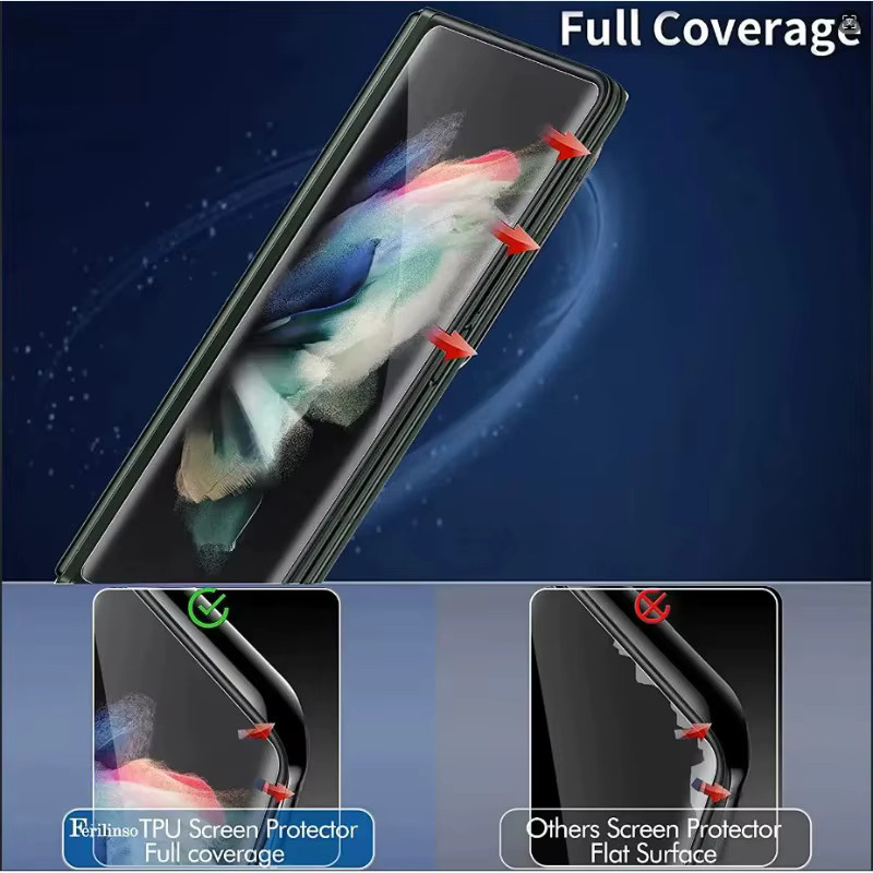 Samsung Schutzfolie aus gehärtetem Glas für Galaxy Z Fold7 transparent - Bild 5