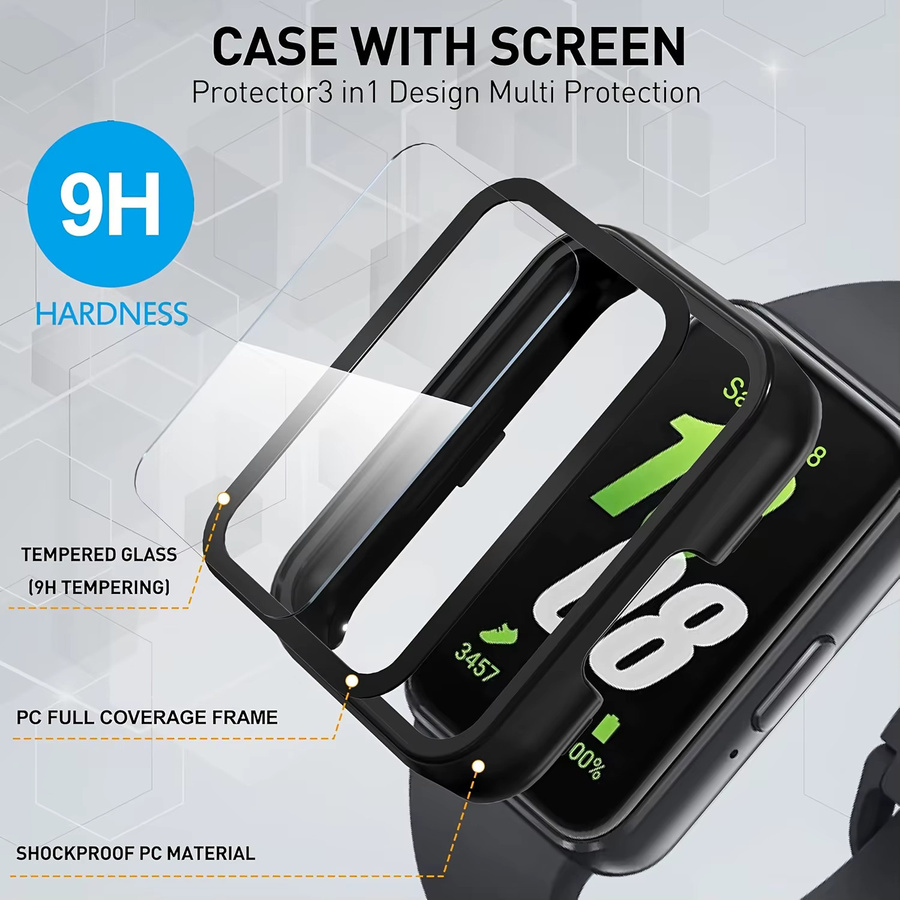 Samsung Galaxy Fit 3 Zubehör, Glas-Displayschutzfolie und Schutzrahmen - Bild 3