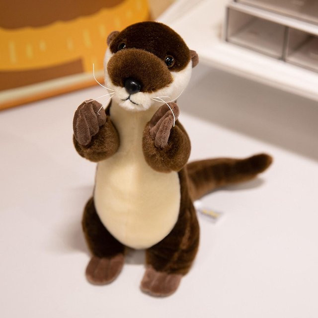 Kawaii Otter Plüschtier Wasserfaultier, Plüsch / Textil, ab 3 Jahre - Bild 1