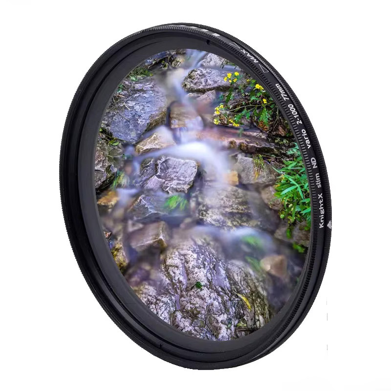 Knightx ND2-ND1000 Variabler Neutral Density Filter für SLR und DSLR Kameras, Farbe: Schwarz - Bild 1