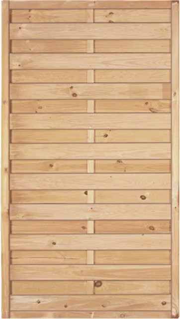 T & J Sichtschutzzaun Maxi-Massiv aus Holz in Grün, B/H: 100 x 180 cm - Bild 1