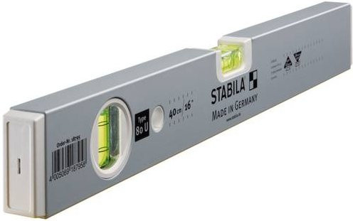 Stabila Wasserwaage Type 80 U aus Aluminium, Länge: 40 cm - Bild 1