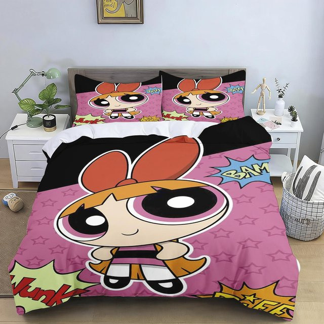 Flylo Bettwäsche-Set The Powerpuff Girls in Pink mit Motivdruck, 2-teilig aus Mikrofaser, B/H: 200 x 200 cm - Bild 1