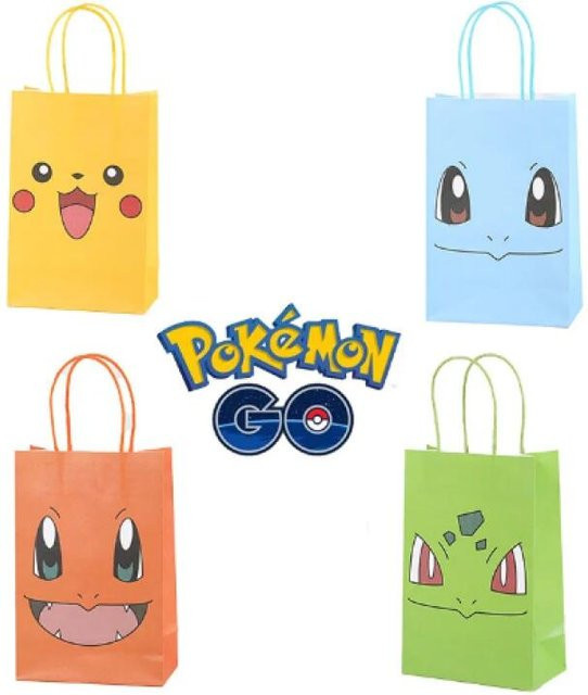 Pokemon Pikachu Papier-Geschenktüte für Kinder als Party- und Geburtstagssüßigkeitsverpackung von Potdemiel - Bild 1