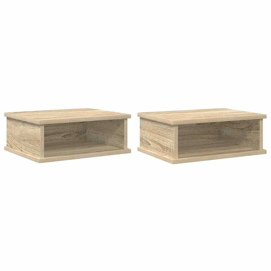 vidaXL Nachttisch Set 2 Stück Sonoma-Eiche B/T/H: 40 x 31 x 15 cm - Bild 2
