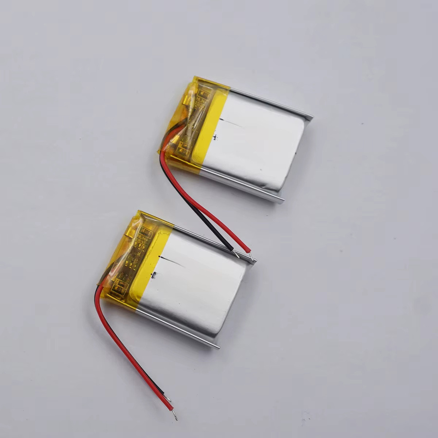 2 Stück XINJ Polymer-Li-Lithium-Batterie 3,7 V 250 mAh 0,925 Wh Li-Ion Akku in Silber für Bluetooth-Lautsprecher, Kopfhörer, GPS und Dashcams - Bild 1