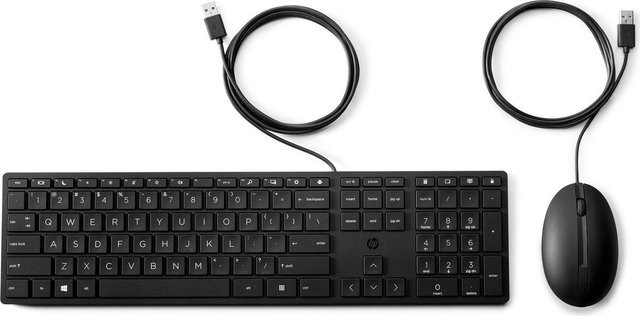 HP Desktop 320MK Tastatur- und Maus-Set USB kabelgebunden AZERTY Schwarz - Bild 1