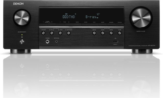 Denon AVR-S670H Klang Effekt Receiver mit Wi-Fi in Schwarz - Bild 1