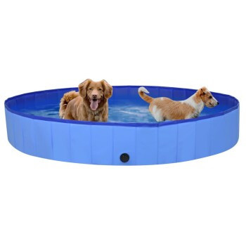 VidaXL Hundepool aus PVC in Blau, Durchmesser: 200 cm, Höhe: 30 cm - Bild 2