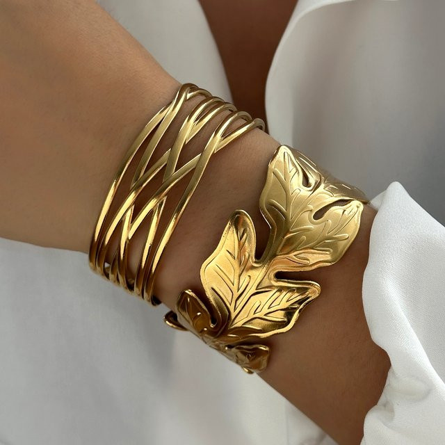 RINHOO FRIENDSHIP Armreif Edelstahl, Gold, Damen - Bild 1