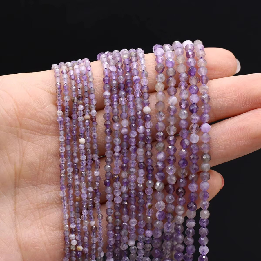Perlen Amethyste, Lapislazuli, Quarz, 4 mm, Unisex - Bild 2