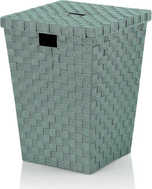 Wäschebox ALVARO von Kela in Grün aus Kunststoff, B/T/H: 52 x 40 x 52 cm - Bild 1