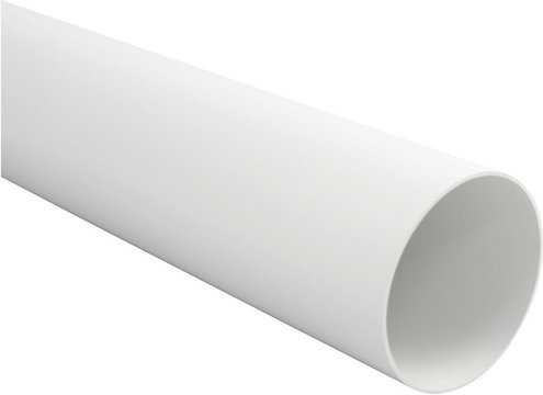 Marley Rundrohr Lüftungstechnik aus Kunststoff, weiss, Durchmesser: 13 cm, Länge: 50 cm - Bild 1