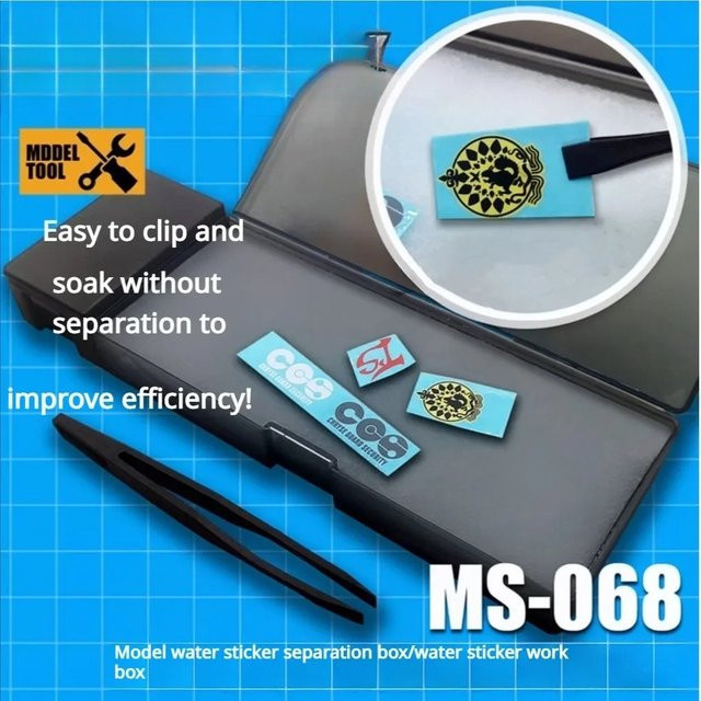 MS068 Wassertransferdruck-Papierbox für Gundam-Modellbau und Militärwerkzeug mit großer Kapazität - Bild 1