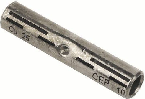CellPack Pressverbinder 25mm² verzinnt unisoliert in Silber - Bild 1