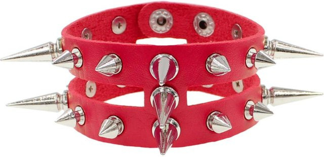 DIEZI Armband, PU Leder, Damen Herren, rot - Bild 1