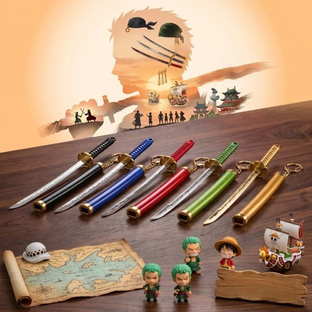 Bandai One Piece Roronoa Zoro Katana, Metall, 6 Zoll - Bild 1