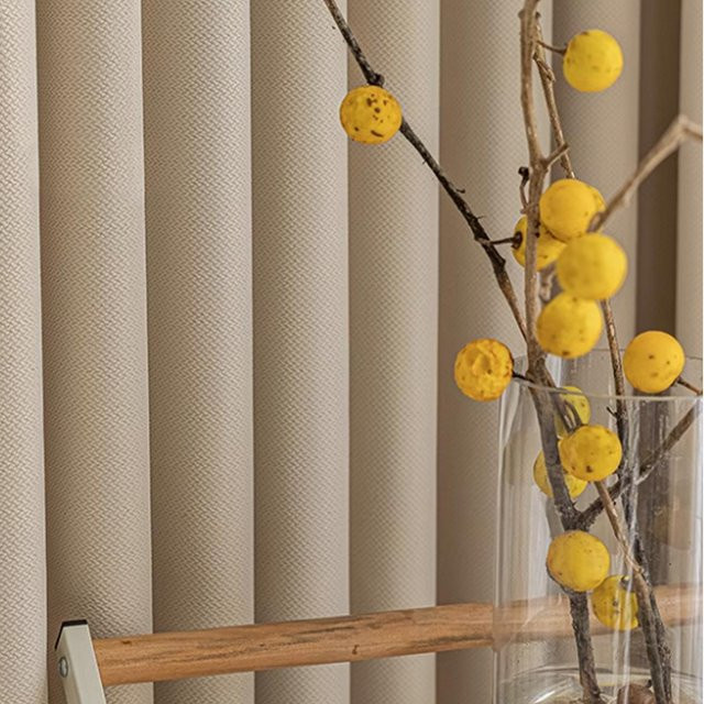 CENTURyMiG Chenille-Vorhang im Retro-Stil mit Verdunkelungsfunktion, Farbe: Braun oder Beige - Bild 1