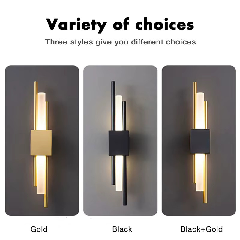 Nordic LED Wandlampe lyfs für Innen zur Dekoration in Badezimmer, Wohnzimmer, Korridor und Schlafzimmer - Bild 3