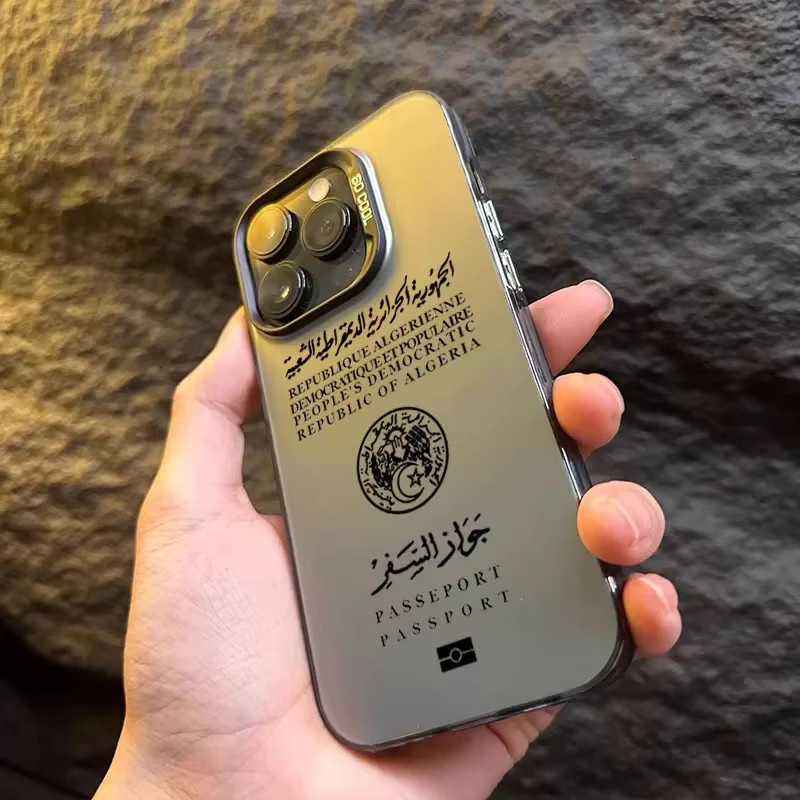 Stoßfeste iPhone Passhülle mit Algerien Design als harte Rückseite und Bumper Cover - Bild 5