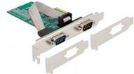Delock PCIe x1 Schnittstellenkarte zu 2x Seriell RS-232 in Silber - Bild 1