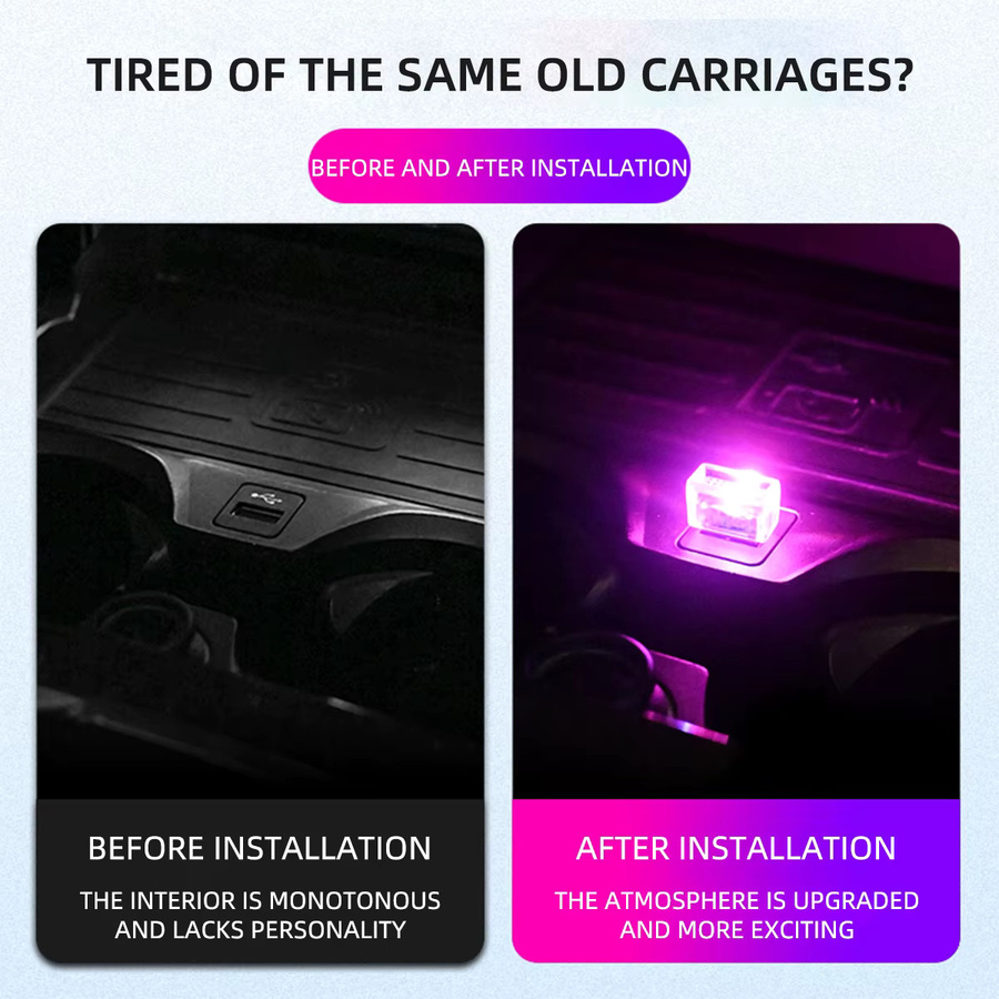KEVANLY Mini USB LED Auto Licht zur Dekoration und als Notfallbeleuchtung - Bild 4