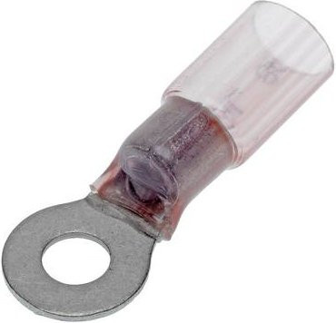 Molex Ringkabelschuh 191640083 in Silber mit 8mm Loch-Durchmesser - Bild 1