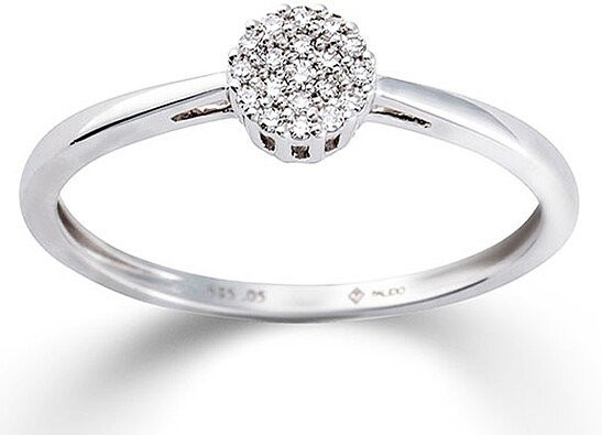 Palido Ring 585 Weißgold, Diamant, Zirkonia, Unisex - Bild 1