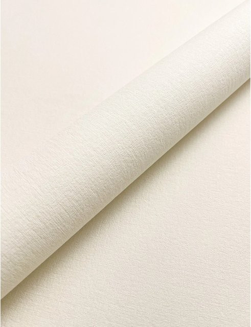 Newroom Vliestapete Niama Uni Creme Beige Modern FSC - Bild 1