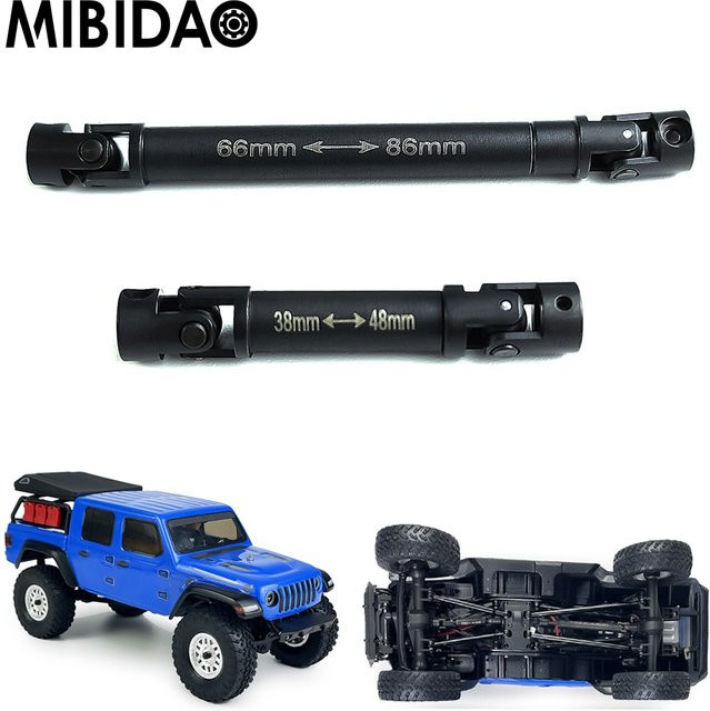MIBIDAO Stahl Antriebswelle Mitte Getriebewelle, Axial SCX24, 1:24, Zubehör - Bild 1